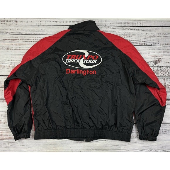 Truxpo Truck Tour Darlington Vintage Jacket Lightweight Satin NASCAR Size XXL - Picture 3 of 4